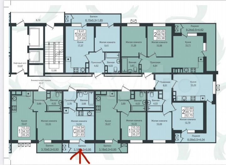 Квартира-студия, 22,7 м², 12/16 эт.