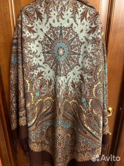 Павловопосадский платок шерсть 148