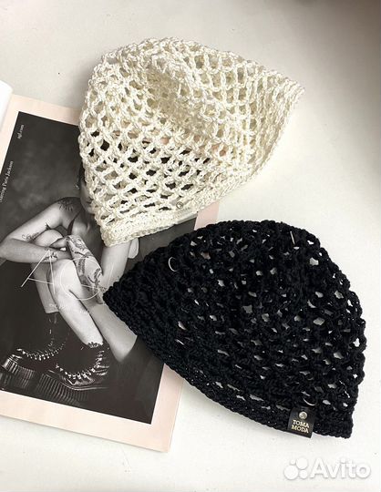 Шапочка сетка кроше