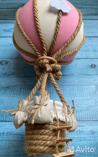 Воздушный шар с корзиной Розовые сны, монгольфьер