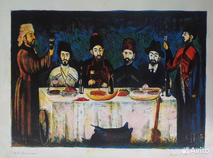 Литография Пиросмани. # графика, картина