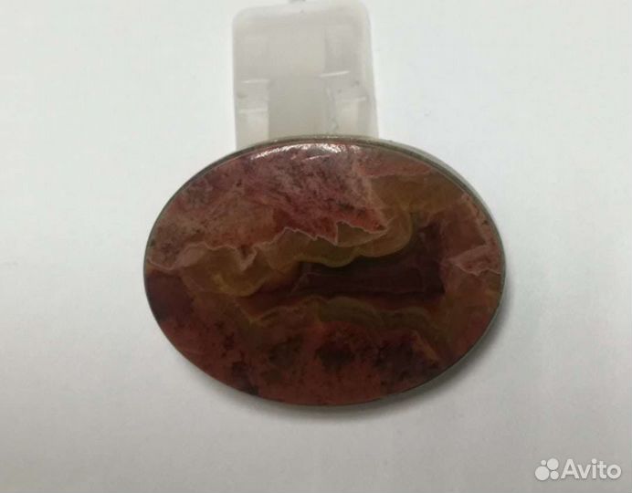 Винтажный комплект украшений агат пейзажный