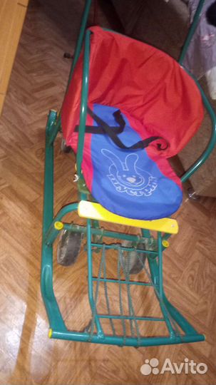 Детские санки с колесами