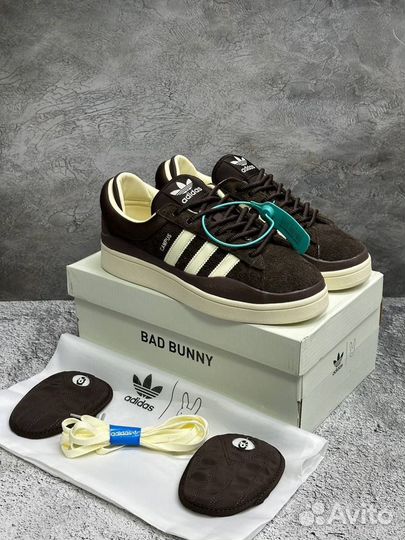 Кроссовки Adidas campus bad bunny коричневый