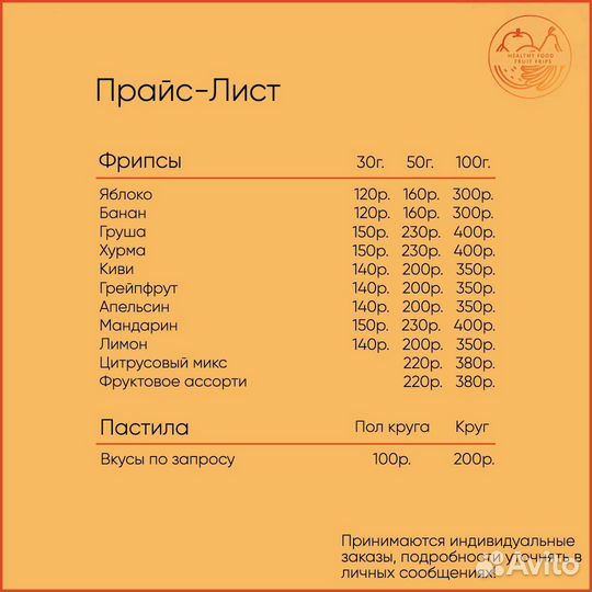 Фруктовые фрипсы, пастила