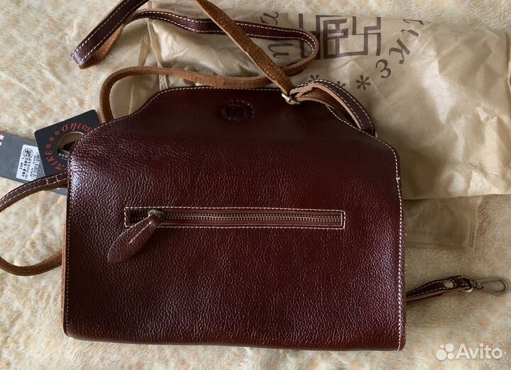 Клатч натуральная кожа новый