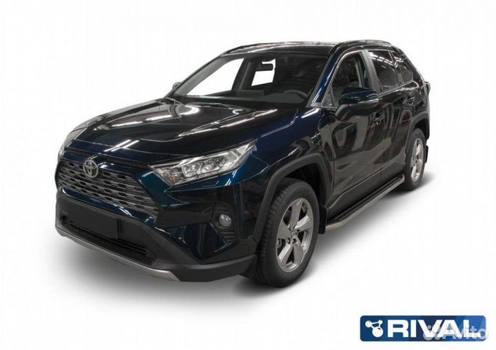 Пороги-подножки Toyota Rav 4 2019. Premium