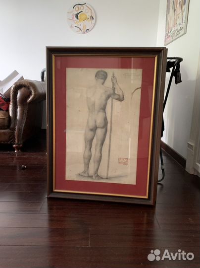 Графика дореволюционная, карандаш. Хворостецкий