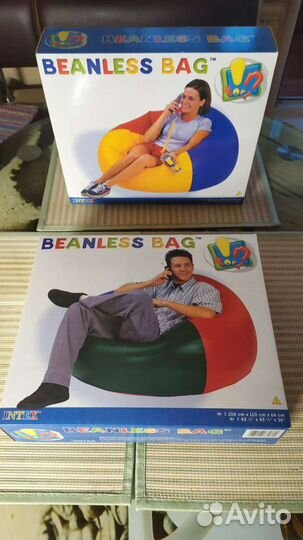 Надувное кресло Intex Beanless Bag