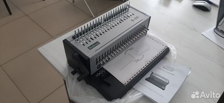 Брошюровщик BulrosS-20 на пласт. пруж. электрическ