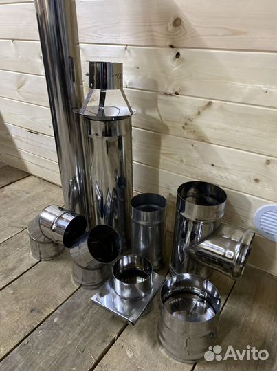 Дымоходы из нержавейки 1 мм Трубы