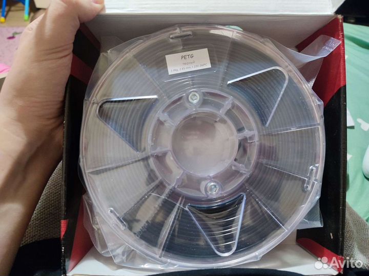 Для 3d печати Petg пластик 1кг 2.85mm черный