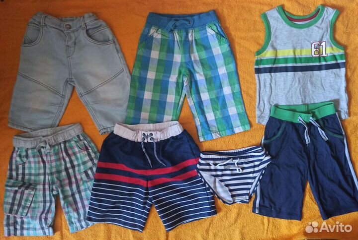 Пакет вещей Mothercare на мальчика 110р