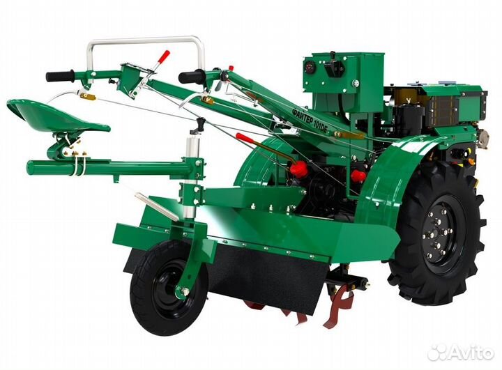 Мотоблок Файтер 101DE + почвофреза и сиденье