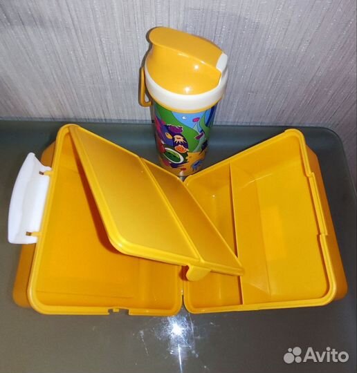 Ланч-бокс детский со стаканом