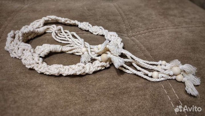 Пояс макраме