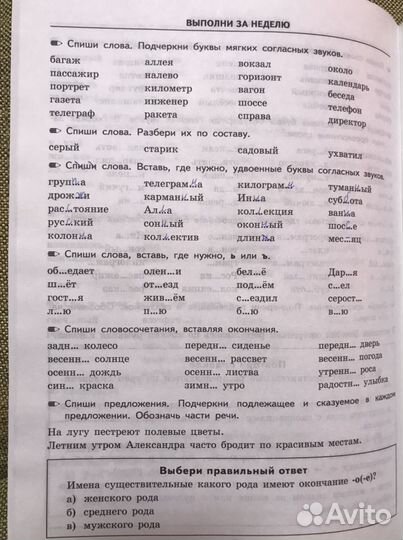 Тренировочные примеры по русскому языку.Кузнецова