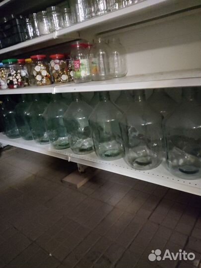 Бутыль 10 и 20 литров стеклянная