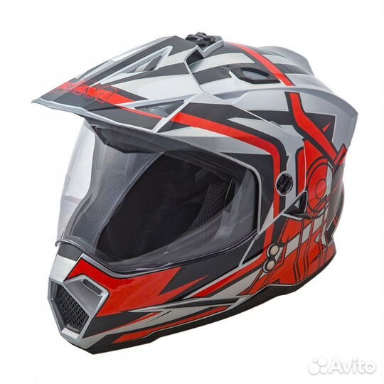 Шлем AiM JK802S Red/Grey/Black