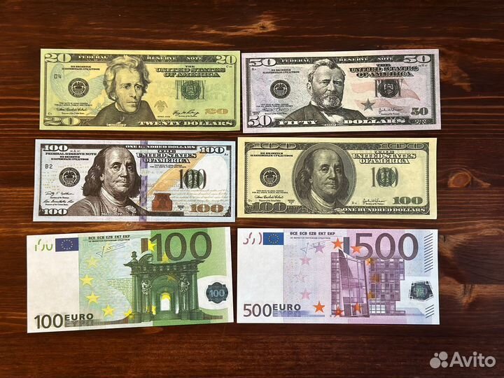 Билеты банка приколов,купюры,муляж денег Европа