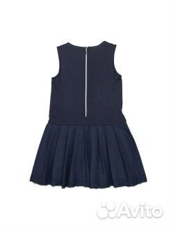 Школьная форма, сарафан синий 134