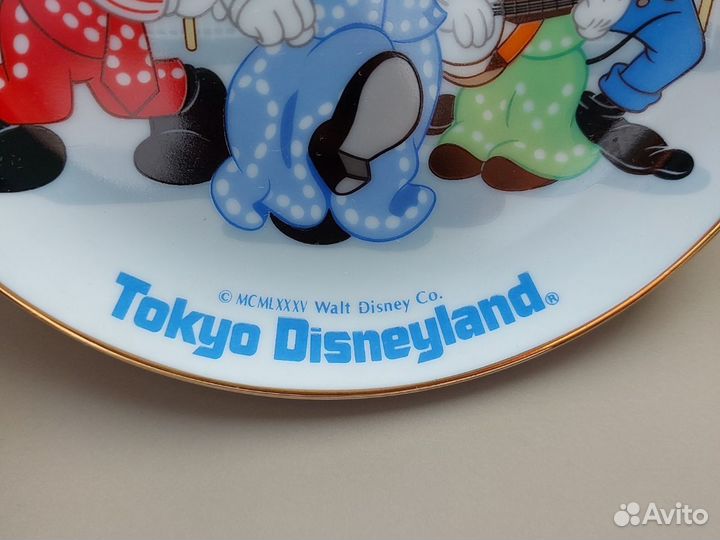 Коллекционная тарелка Tokyo Disneyland Японии