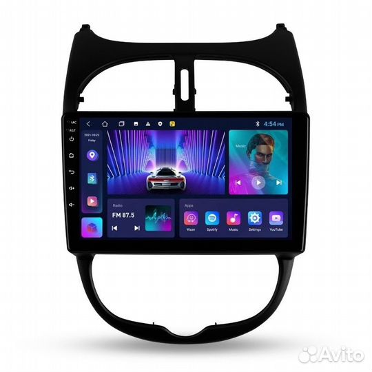 Магнитола Пежо 206 1998-2012 Андроид 2+32Гб