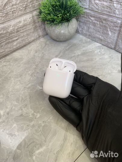 AirPods 2 Lux (+ Чехол в подарок)