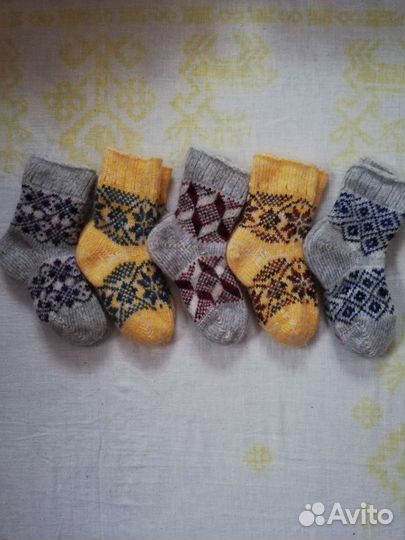 Носки и пенетки детские, шерстяные