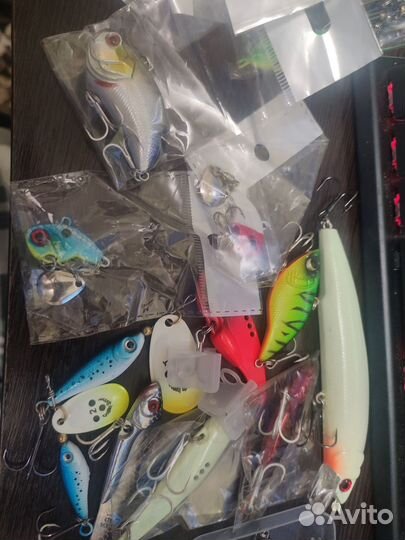 Мешок приманок, блесна, вибы, теил-спиннеры и т.д
