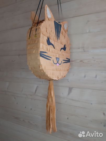 Пиньята рыжий котик