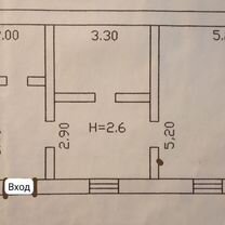 3-к. квартира, 65 м², 1/1 эт.