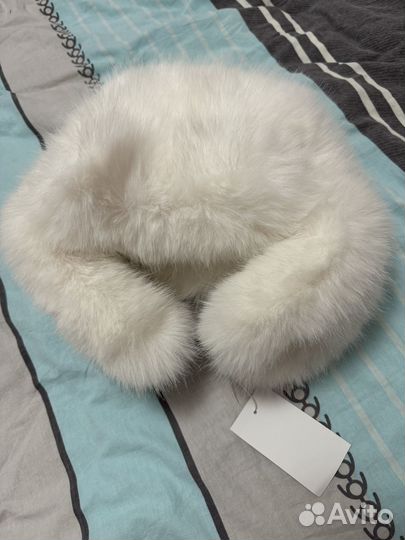 Шапка ушанка женская белая