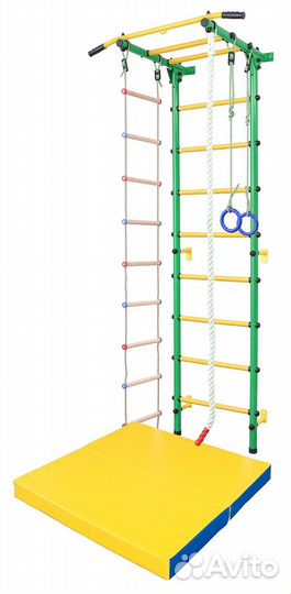 Шведская стенка barfits Детский квадратик 3.0 зел