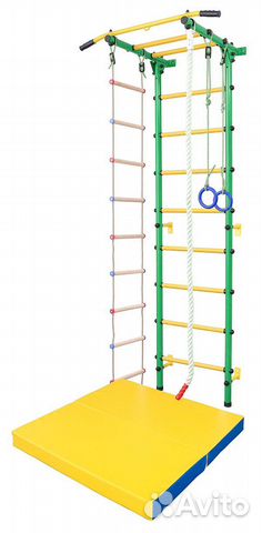 Шведская стенка barfits Детский квадратик 3.0 зел