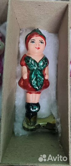 Елочная игрушка земляничка из Чиполлино СССР