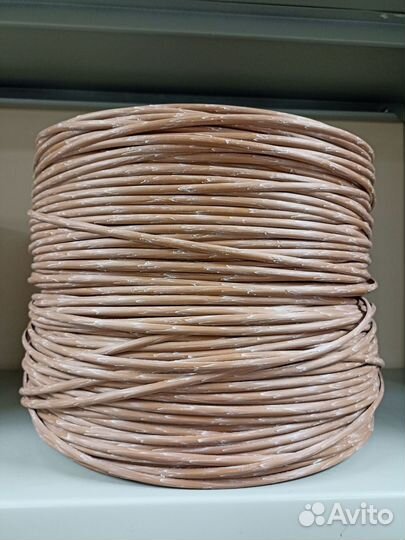 Ротанг глина с белым гладкий полутрубка 6мм Гатчин