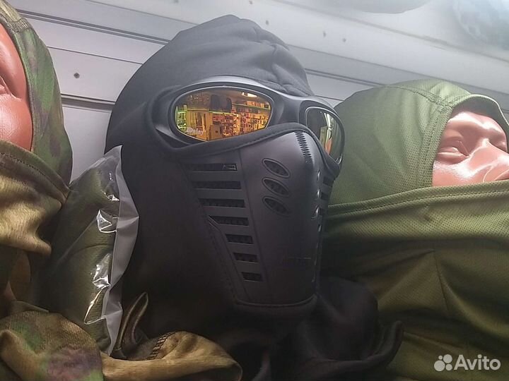 Мото маска на флисе