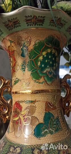 Китайская напольная ваза старинная