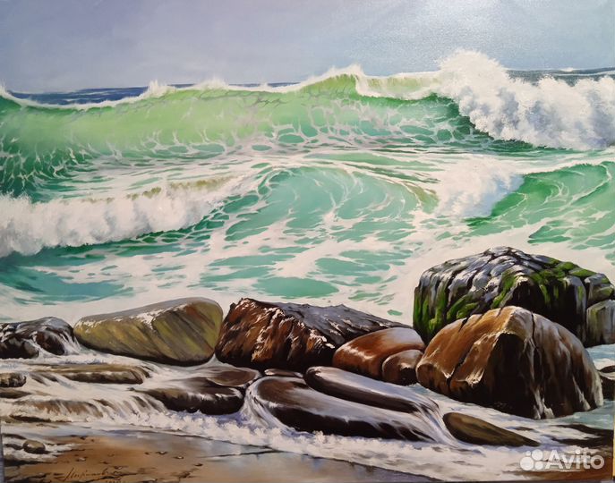 Картина маслом на холсте Море Бриз