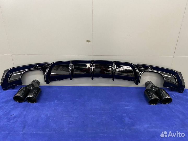 Перфоманс диффузор 2x2 для BMW F30 с насадками