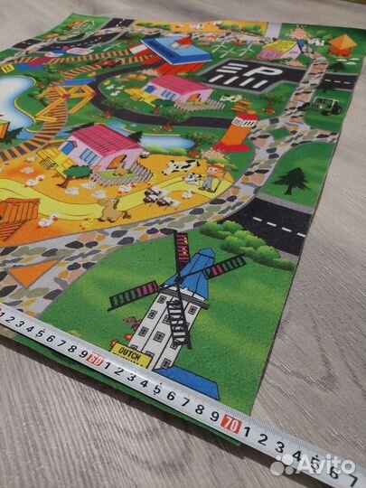 Детский игровой коврик с дорогами