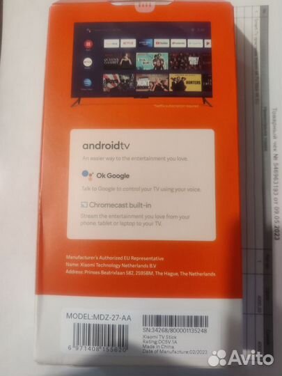 Тв приставка Xiaomi Mi TV Stick 4K MDZ-27-AA