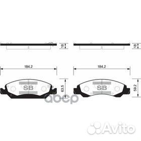 SP1561 колодки дисковые передние Chevrolet Tah