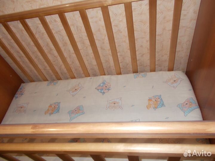 Детская кроватка трансформер с комодом