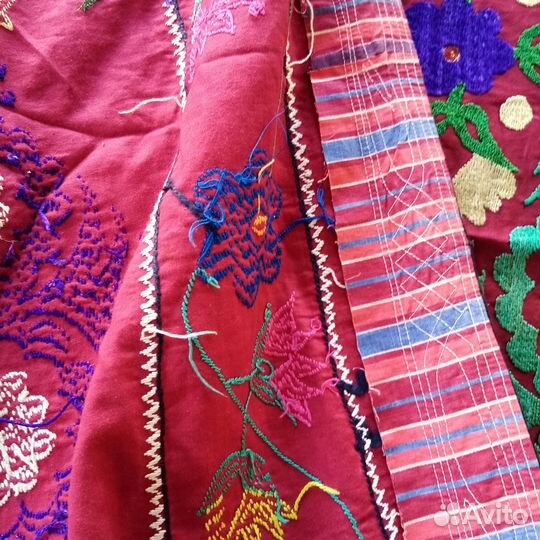 Узбекское винтажное сюзане. Покрывало, панно