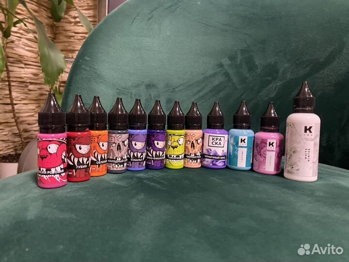 Краска для тату набор Tatoo ink