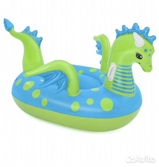 Надувной плот дракончик новый 134 x 142 см