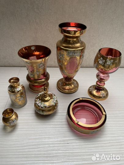 Вазы Чехия смальта