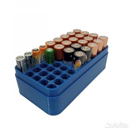 Бокс, кейс для батареек AA и AAA на 40шт